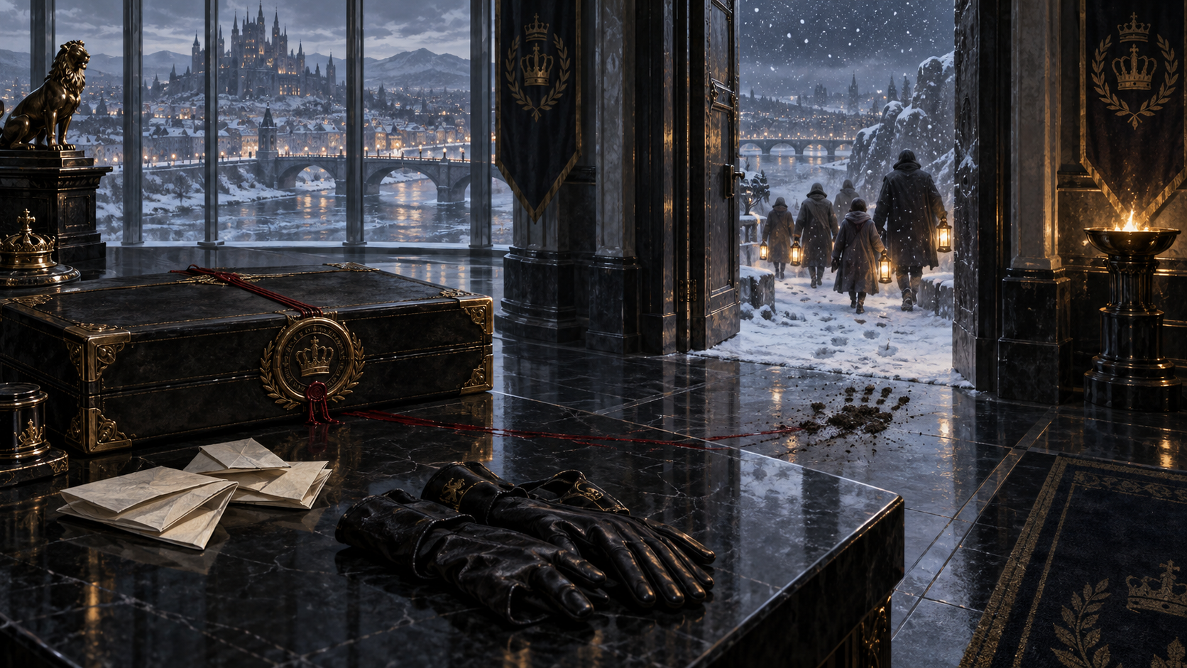 A forged royal record and a dark passage frame the people Celaena helps escape the king's reach.