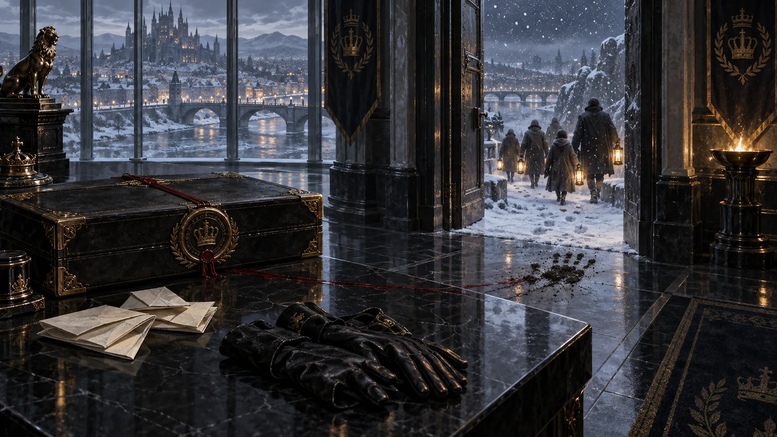 A forged royal record and a dark passage frame the people Celaena helps escape the king's reach.